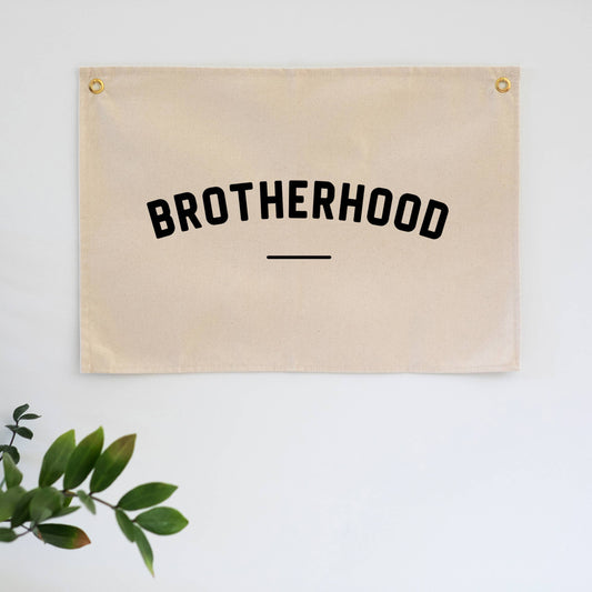 Brotherhood Modern Canvas Banner • Brotherhood Wall Flag