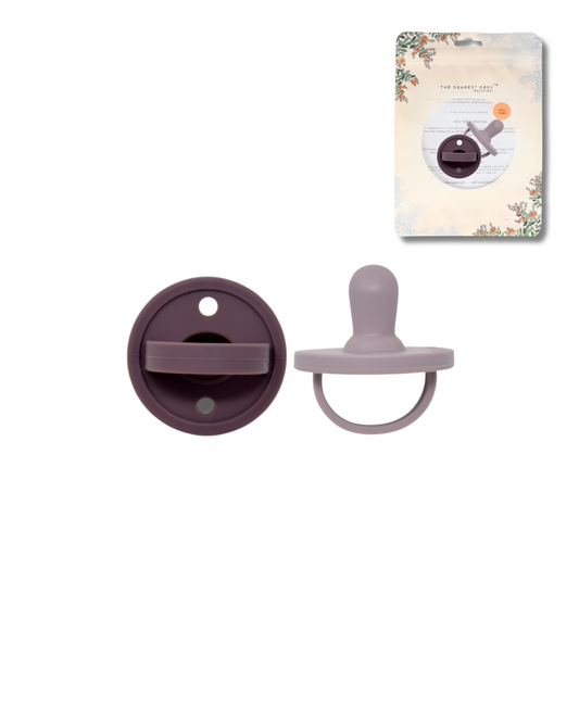Mod Silicone Pacifier (Jade & Lavender)