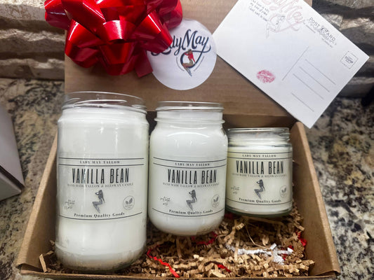 Tallow & Beeswax Candle, Non Toxic, All Natural