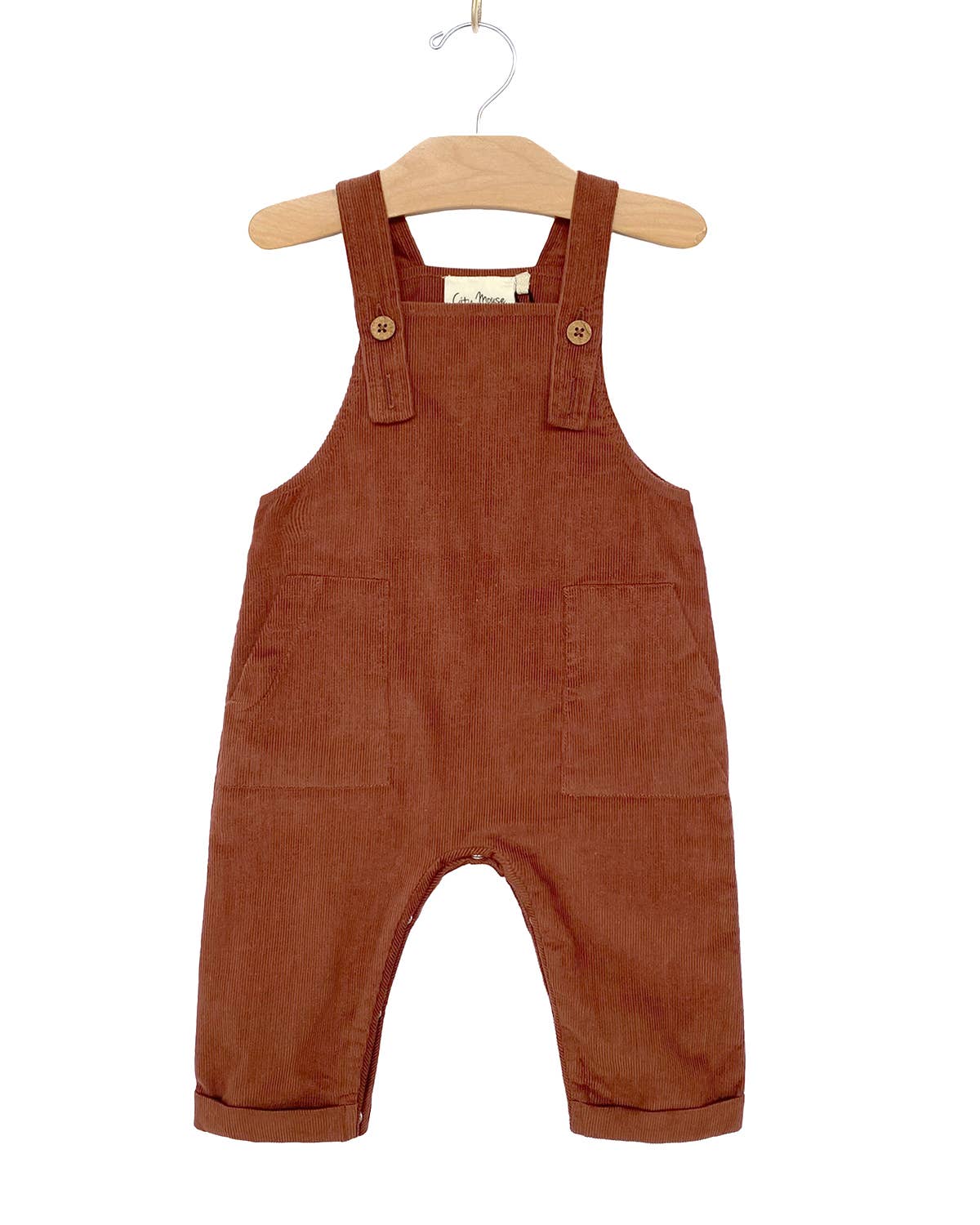 Corduroy Overall: Rust