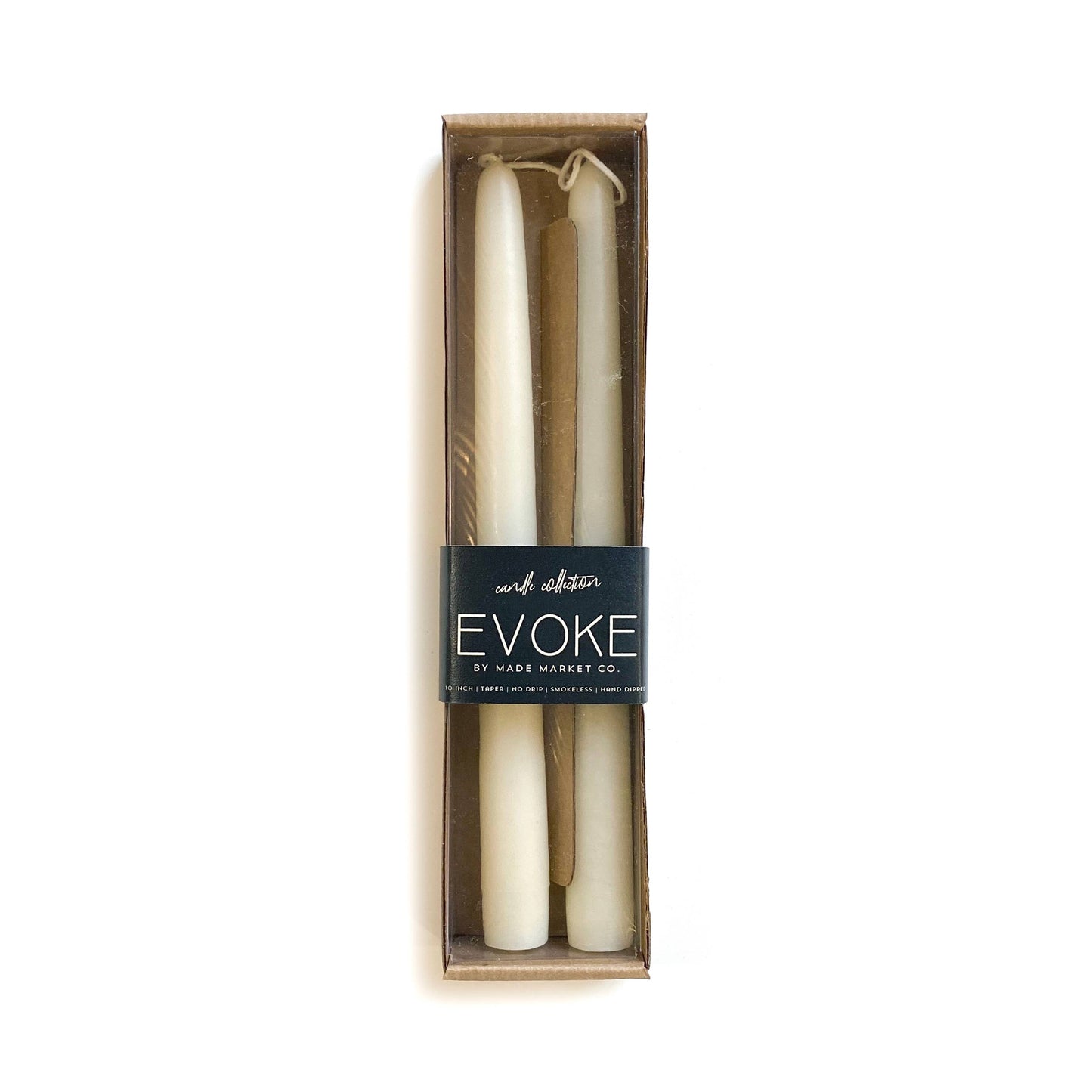 Tapered Candles - Off White: 10"