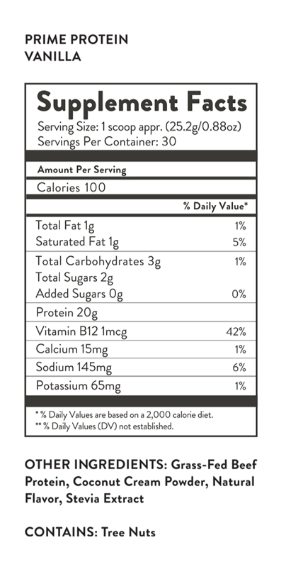 PRIME PROTEIN: 4 Flavors