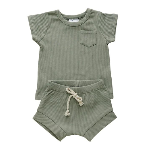 Green Short Set Organic Cotton