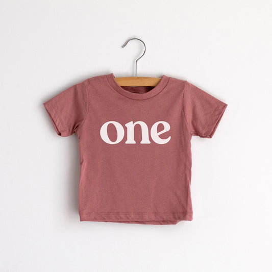 One Modern Birthday Tee • Tri-Blend Unisex Celebration Top Mauve /Olive