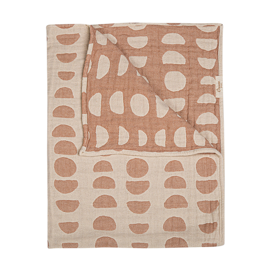 Jacquard Blanket Copper Moon Phase