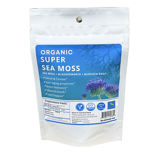 Super Sea Moss Capsules With Bladderwrack & Burdock Root