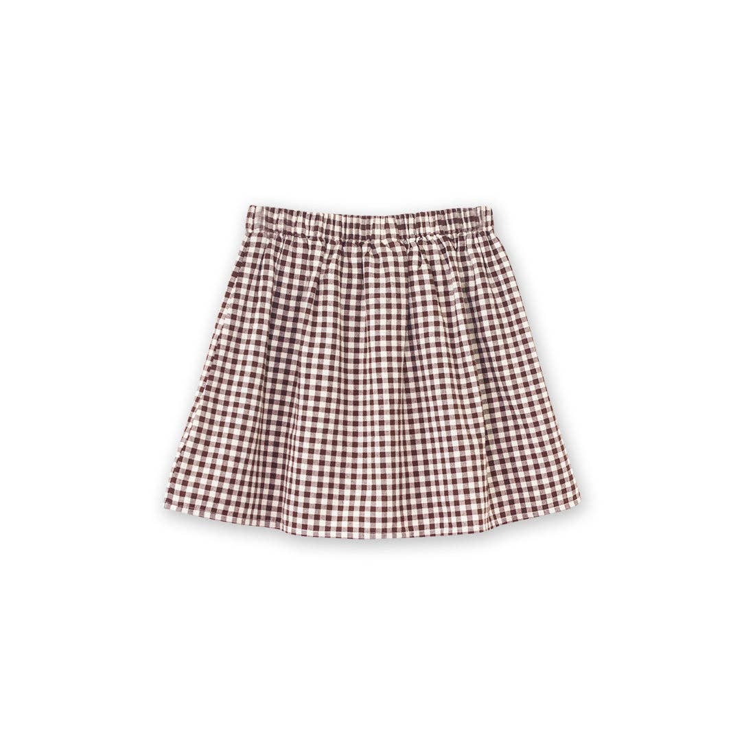 Youth Skirt | Walnut Check