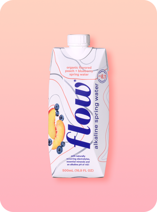 Flow Alkaline Flavored Spring Water, 16.9oz