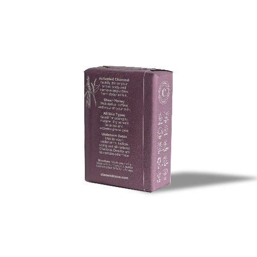 Charcoal Cleanse, Face+Body Bar Lavender Vanilla