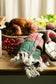 Holly Hand-Stitched Tea Towel Set
