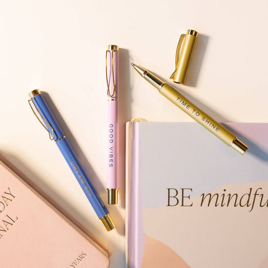 Good Vibes Metal Pen Set - Home Decor & Gifts