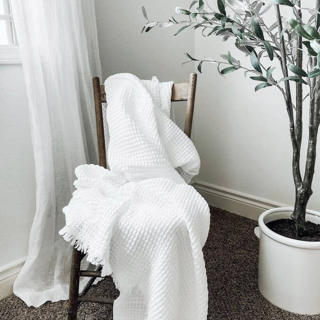 Waffle Soft 100% Turkish Cotton Blanket