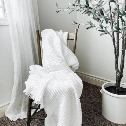 Waffle Soft 100% Turkish Cotton Blanket