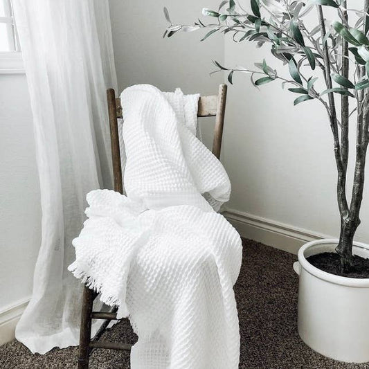 Waffle Soft 100% Turkish Cotton Blanket