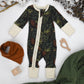 Organic Cotton Baby Pajamas 2-Way Zip Front Zipper Sleeper, Sage