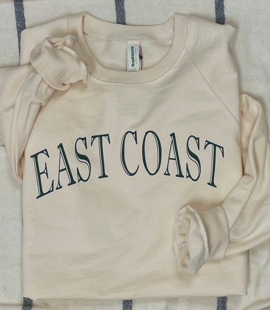 EAST COAST Graphic Sweatshirt Cream/Forest