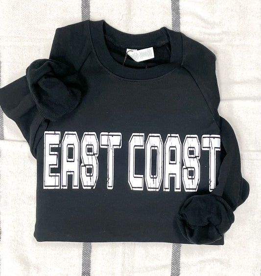 EAST COAST Graphic Sweatshirt Black/White