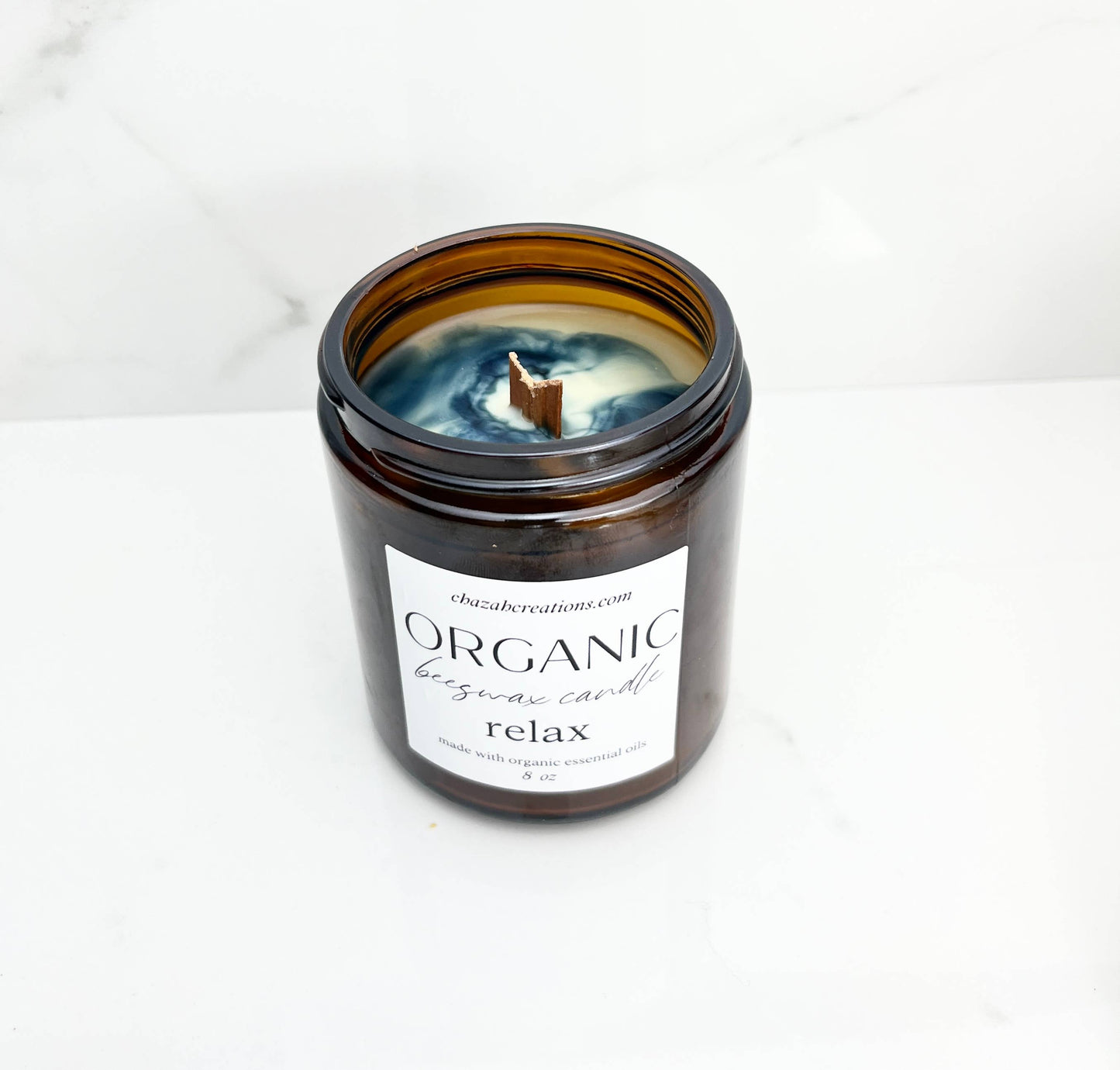 100% Organic Beeswax Candle and Essential oils