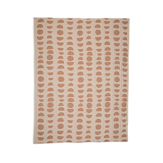 Jacquard Blanket Copper Moon Phase