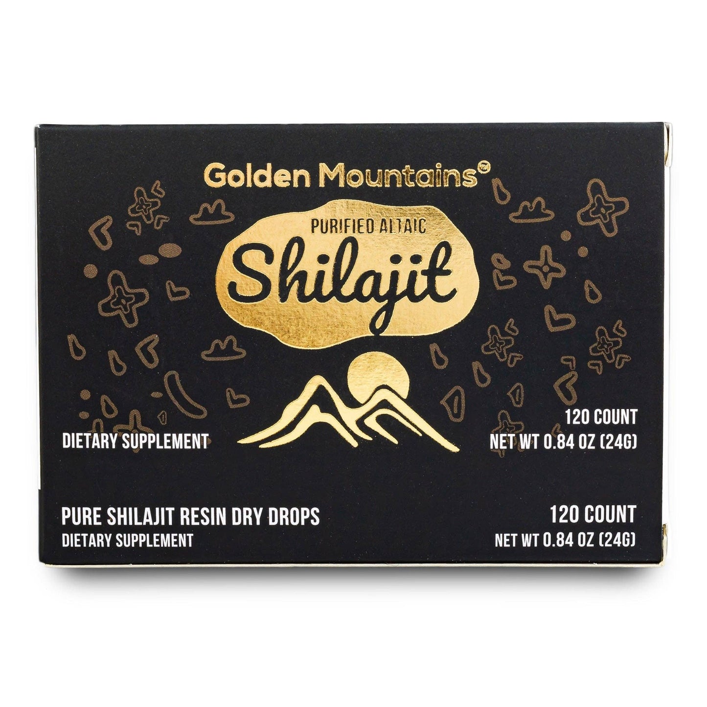 Shilajit 120 Dry Drops Altai "Golden Mountains" Siberian Green