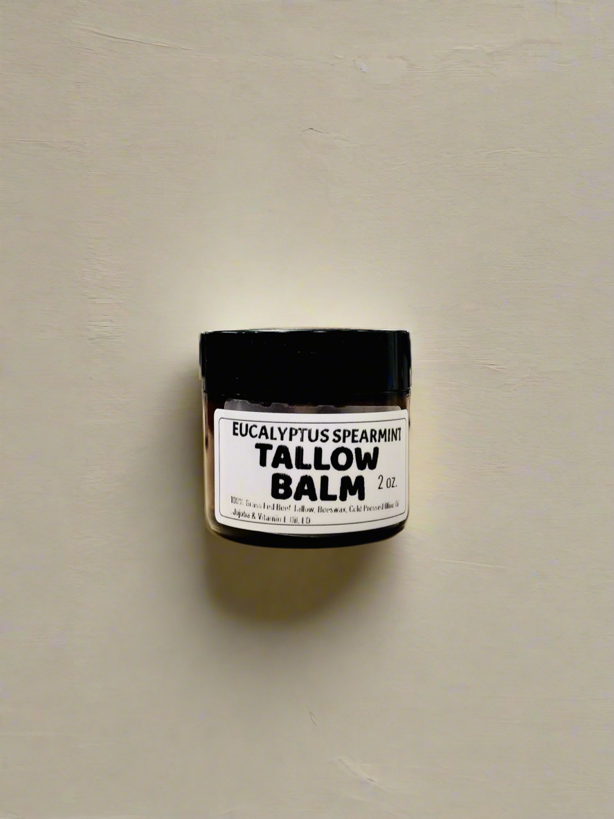 2 oz Eucalyptus Spearmint Tallow Balm