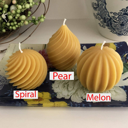 Elegant Beeswax Candle