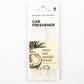 Coconut Sandalwood - Car Fresheners