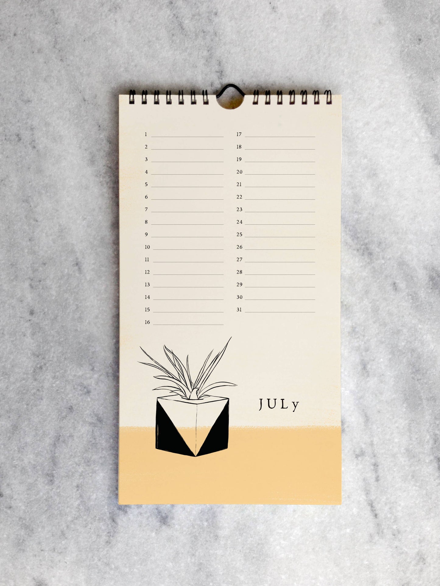 House Plants Celebration Calendar | Perpetual Calendar