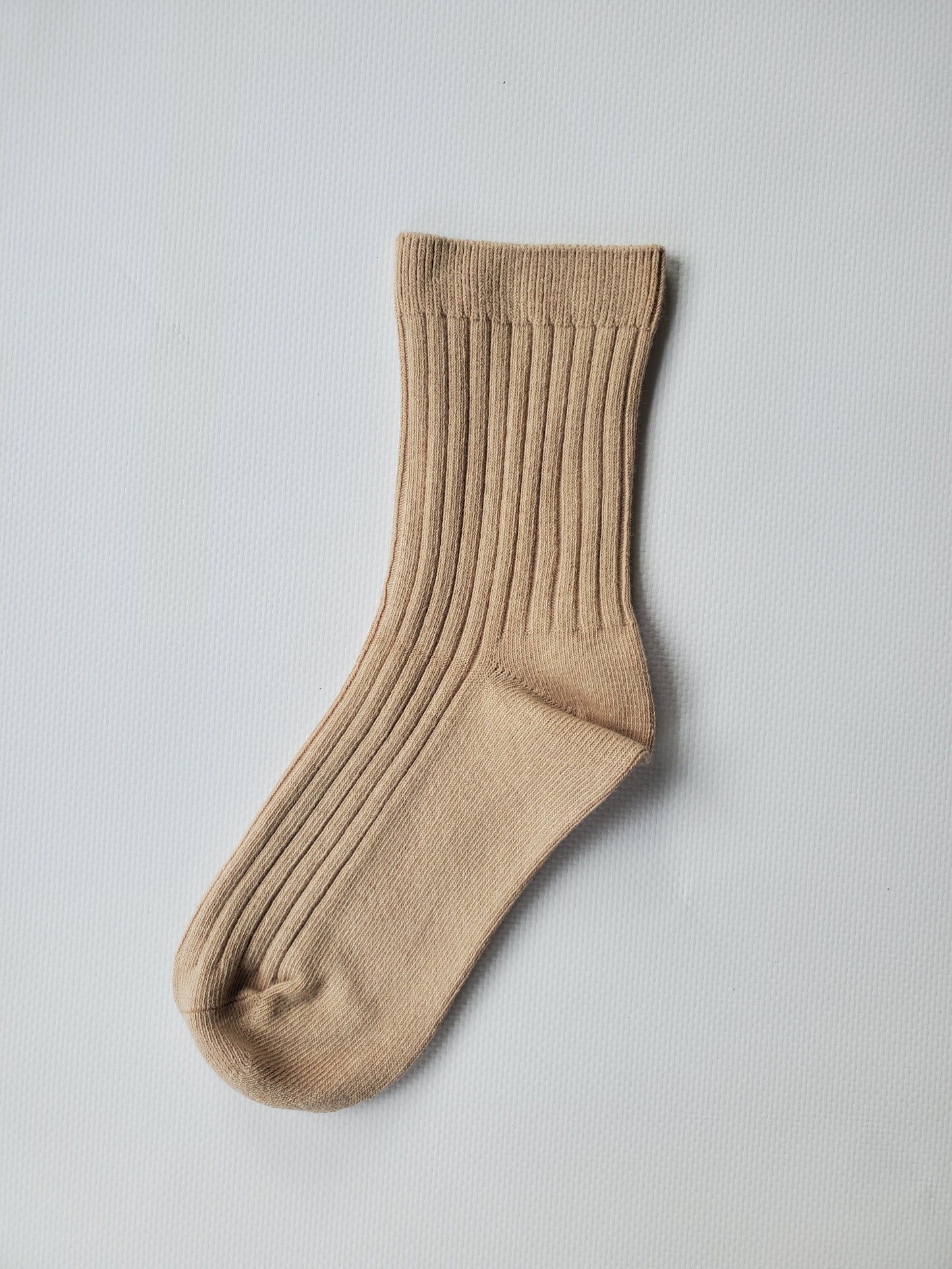 White Knee High Socks for Kids - Ribbed Organic Cotton