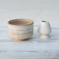 handmade Beige Ceramic Matcha Bowl