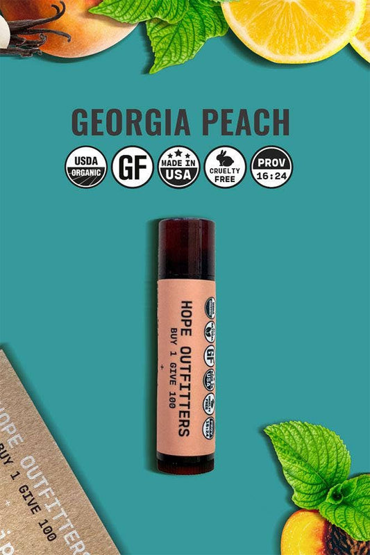 Organic Georgia Peach Lip Balm