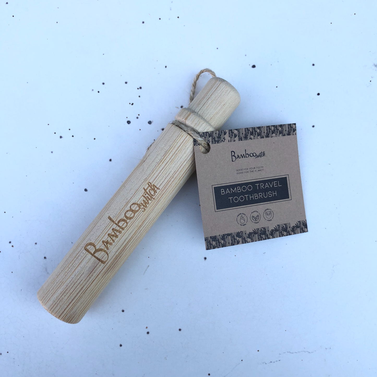 100% Compostable Bamboo Travel Toothbrush | Stocking Stuffer