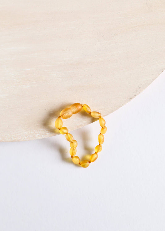 Raw Honey Amber || Classic Anklet or Bracelet