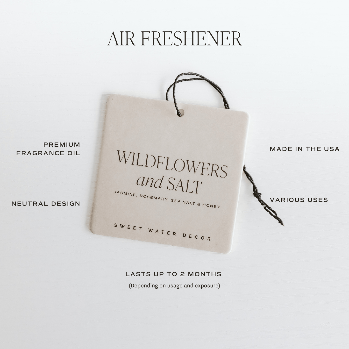 Palo Santo Patchouli Hanging Air Freshener - Gifts