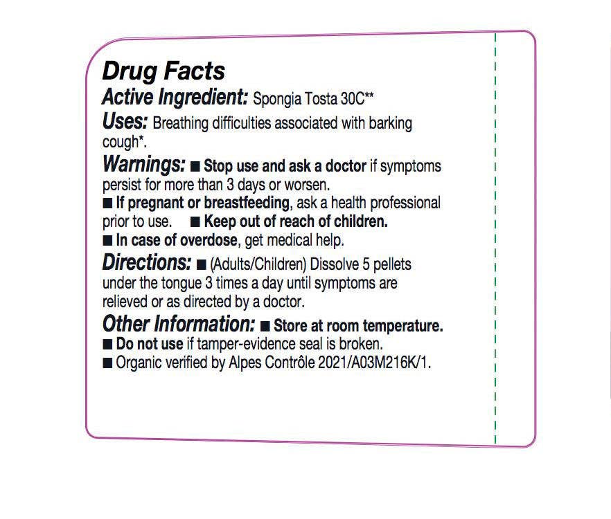 Olloïs Spongia Tosta 30C Lactose-Free Organic, 80 Pellets