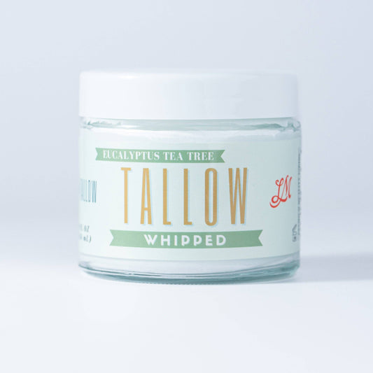 Eucalyptus Whipped Tallow | All Natural Moisturizer Size 2oz-24oz
