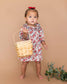 Amour Rose Floral Ruffle Baby Dress & Bloomer (Linen Blend)