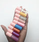 Fun Size 3.5 ML Mini Lip Gloss | Gift for Her | Beauty Gift: Vanilla / Soft Pink