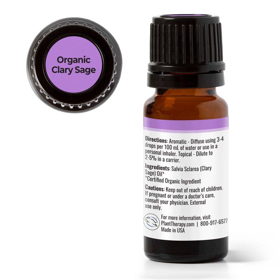 Organic Clary Sage Essential Oil 10 mL