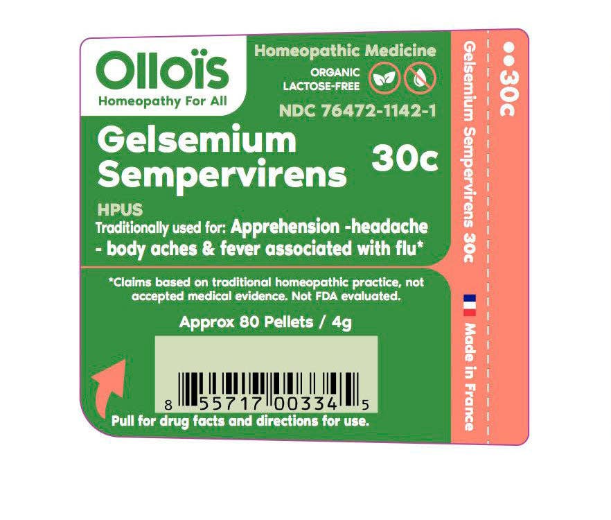 Olloïs Gelsemium Sempervirens 30C Vegan Organic; 80 Pellets