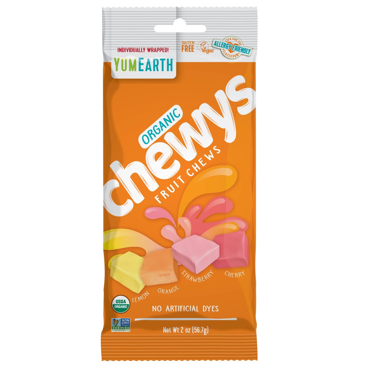 YumEarth Organic Chewys 2oz, 12ct