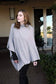 Women's Eco-Chic Poncho Sweater Knit Pullover (Organic)