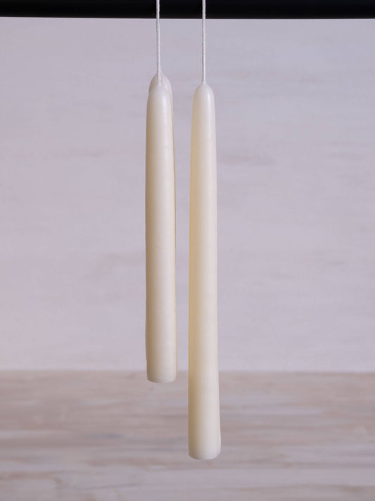 Tapered Candles - Off White: 10"