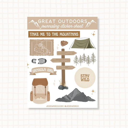 The Great Outdoors Sticker Sheet