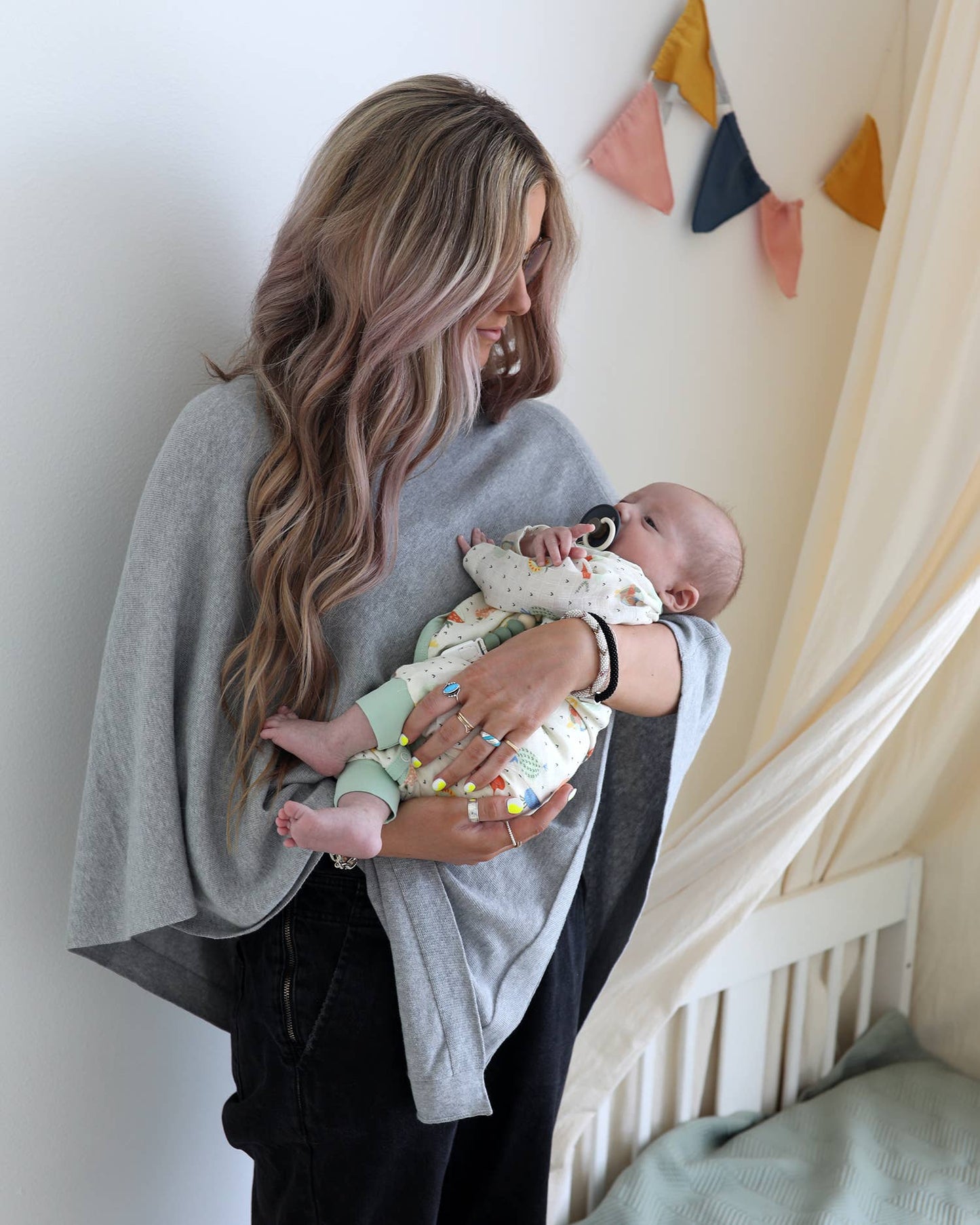 Women's Eco-Chic Poncho Sweater Knit Pullover (Organic)