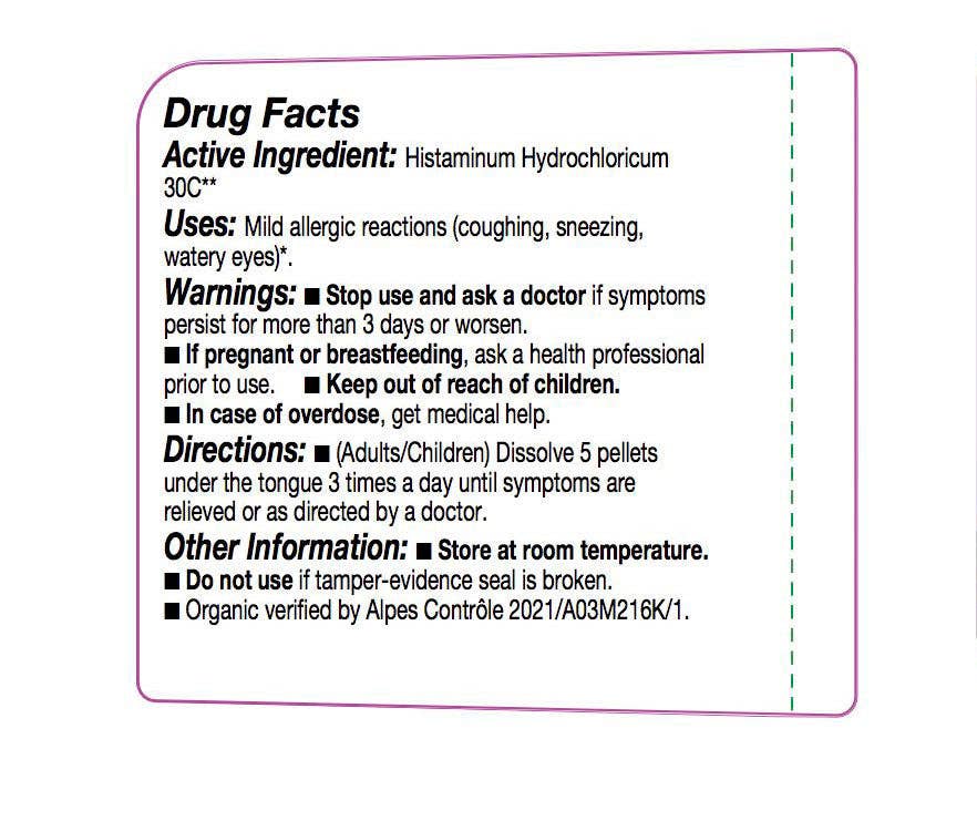 Olloïs Histaminum Hydrochloricum 30C Vegan Organic, 80 Pel.