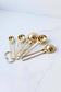 Auric Gold Stainless Steel Measuring Spoon Set