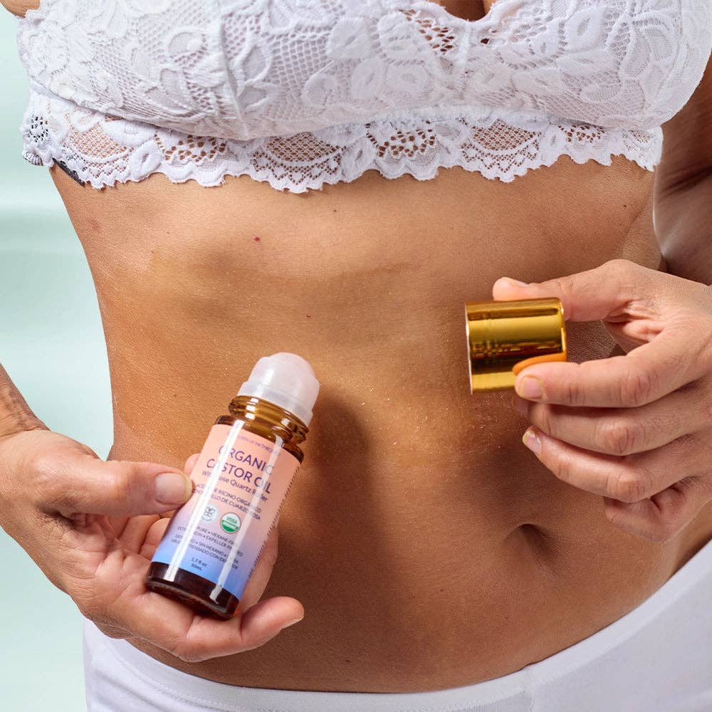 Organic Castor Oil Roll-On 1.7oz Case