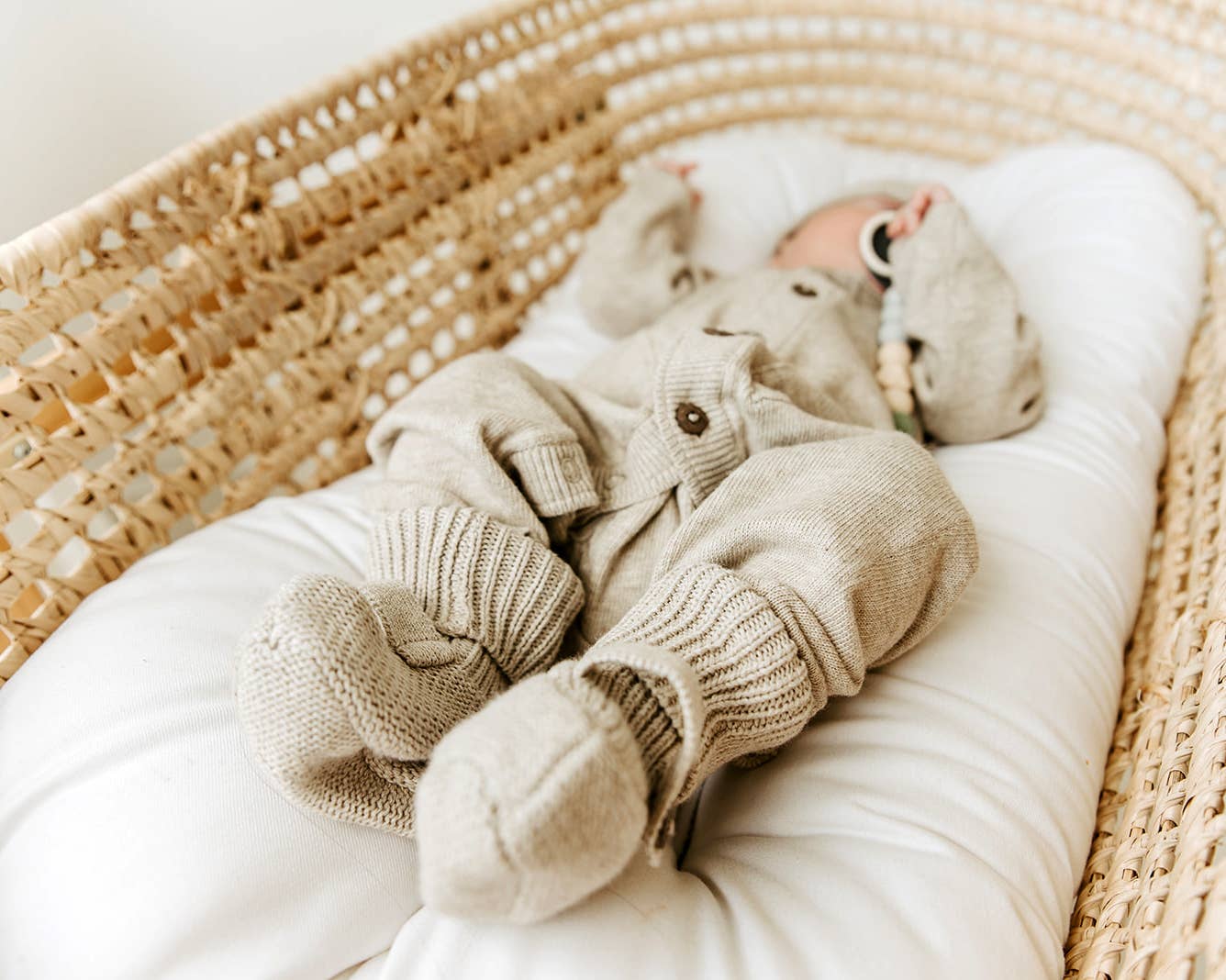 Milan Earthy Baby Booties Shoes Sweater Knit -Organic Cotton