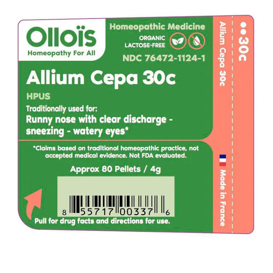 Olloïs Allium Cepa 30C Vegan Organic Kosher, 80 Pellets